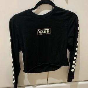 Vans long sleeve crop top
